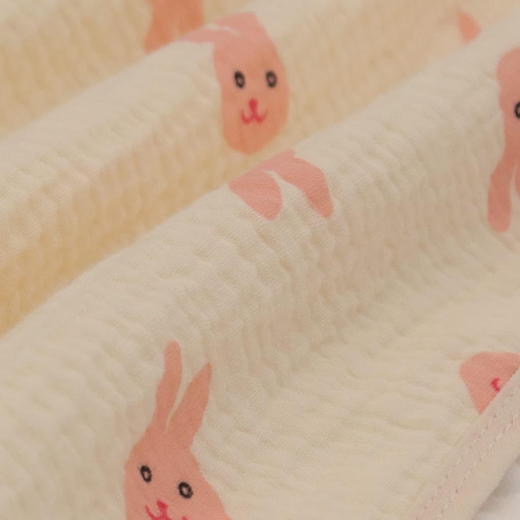 Mjukt Minky-prickigt Dubbelvävt Babyullstyg med Gasväv på Framsidan och Konvexa Baby Lämpligt för Affärer en Filt, Filt, 115X100CM, Baksida, Ludd,