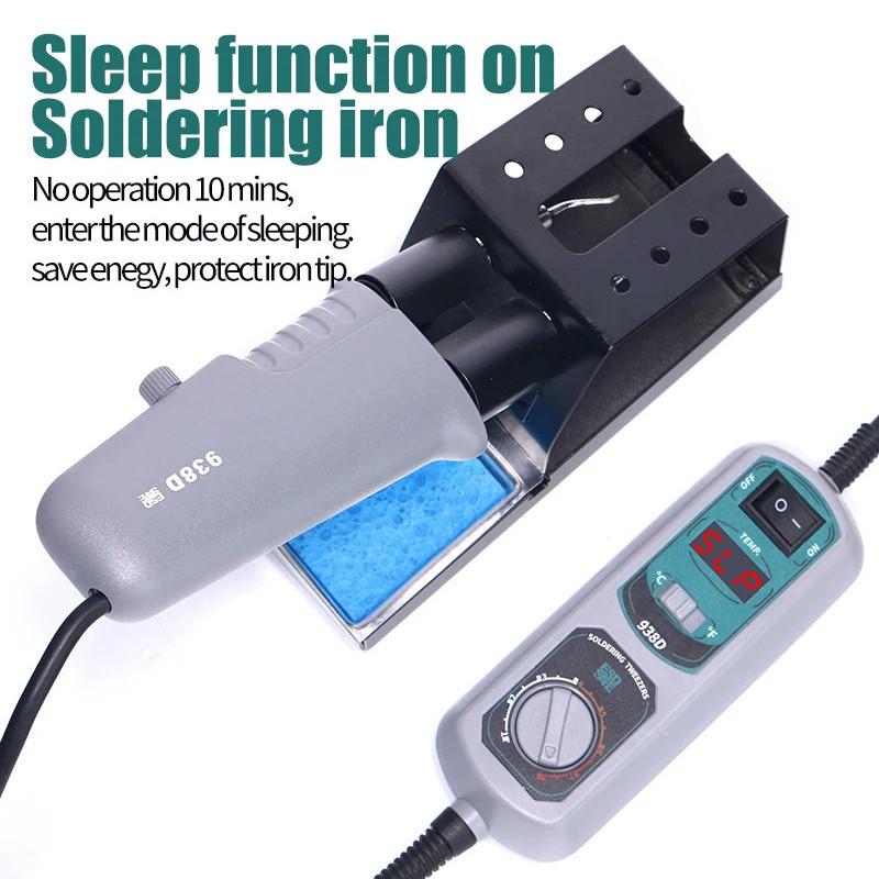 938D Portable Tweezers Soldering Station 120W Soldering Iron Station Chip Desoldering Tools Set SMD Welding Equipment