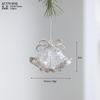Modern Acrylic Christmas Tree Ornaments Bells Pumpkin Carriage Carousel Ballerina Minimalist Luxury Decor