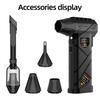 Handheld Micro Turbo Fan Cordless Electric Snow Remover 880000 R/min High Speed Brushless Motor LED Lighting Car Cleaner