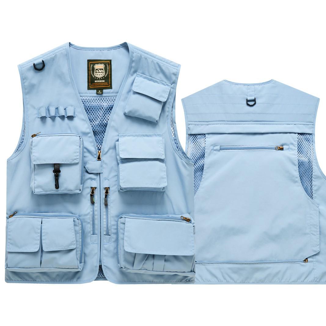 

Светоотражающий жилет для экстренной помощи с несколькими карманами и логотипом для супермаркета и рабочей одежды XL