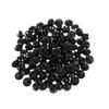 100 st Svampknapp Kupold sömnad Djurögon Docka DIY Craft Svart 12mm
