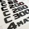 Car Trunk Letters Logo Alphabet Badge Emblem Sticker For Mercedes Benz C Class C43 C53 C63 C200 C260 C300 4 Matic W204 W205 W206
