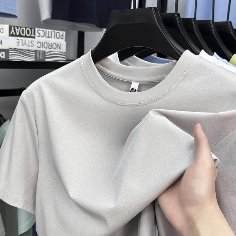 Rundhals Herren Kurzarm Oberteil T-Shirt Lässig