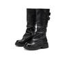 Maillard Retro Boots Women's 2025 Spring and Autumn But Knee Boots Knight Boots Thick-soled Pleated Trouser Tube Boots