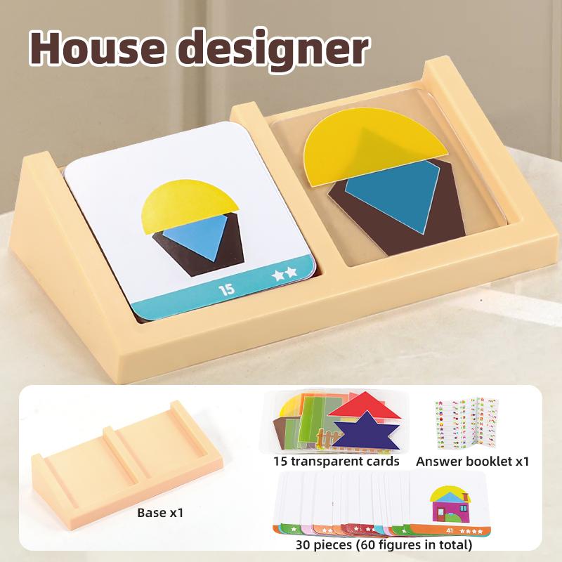 High-Quality House High-Quality Design High-Quality Logic High-Quality Game High-Quality Montessori Play sets High-Quality Creative High-Quality