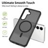 Haptik wie Haut Magnetische Handyhülle für Samsung Galaxy S25 FE 6,7 Zoll Magsafe Kabelloses Laden TPU-Rahmen Harte Kunststoff-Rückseite
