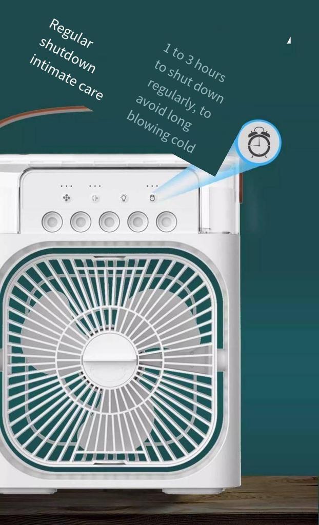 Desktop Atomizing Five-Hole Spray Fan and Humidifier for Home, Office, or Dorm