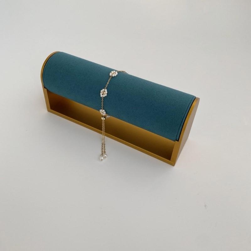 Multitiered Sturdy Metal Fashion Accessory Holder Portable for Watch Bracelet and Bangle Exhibition Home Organization