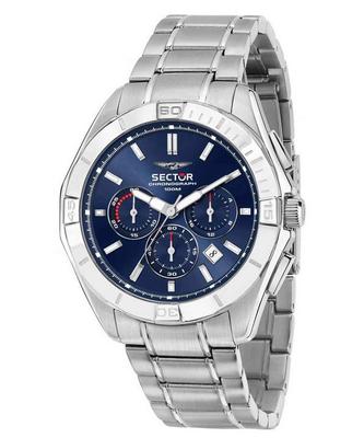 790 Chronograf Nerezová ocel Modrý ciferník Quartz R3273636004 100M Pánské hodinky