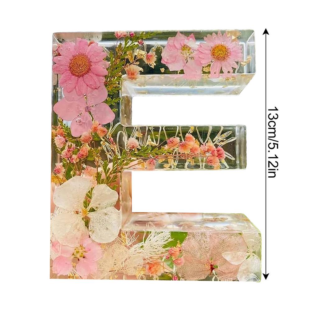 Creative Large Letter Floral Night Light 26 Letters A-Z Dry Flower Simulation Floral Letter Light Valentine's Day Gift