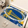 1ks Koberec s potiskem loga Golden State Warriors - Měkký, Omyvatelný, Protiskluzový vnitřní koberec, Dekorativní koberec do obývacího pokoje, Domácí kanceláře, Kancelářský dekorativní