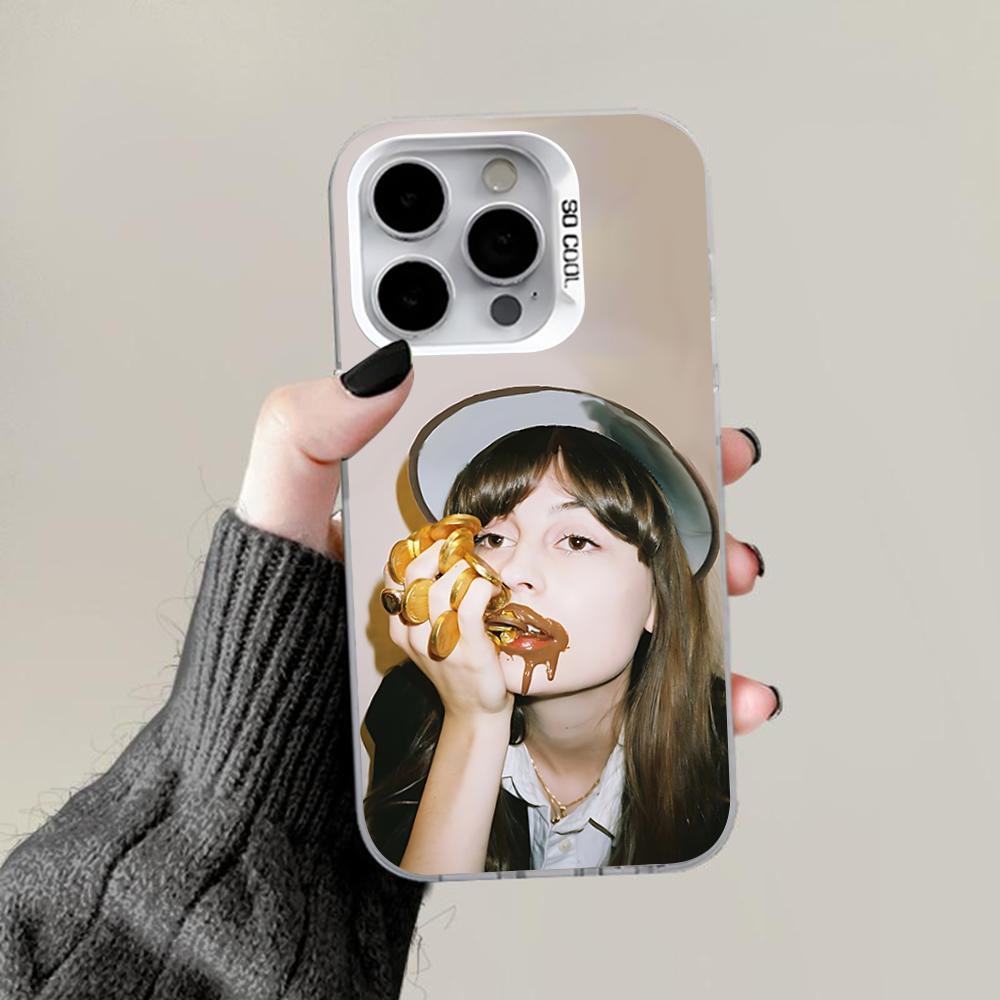 

Faye W-Webster Singer Phone Case For iPhone 16,15,14,13,12,11,Pro,Max,Plus,Mini,XS,SE Anti Fall Gray White Matte Hard Bumper iPhone13PRO