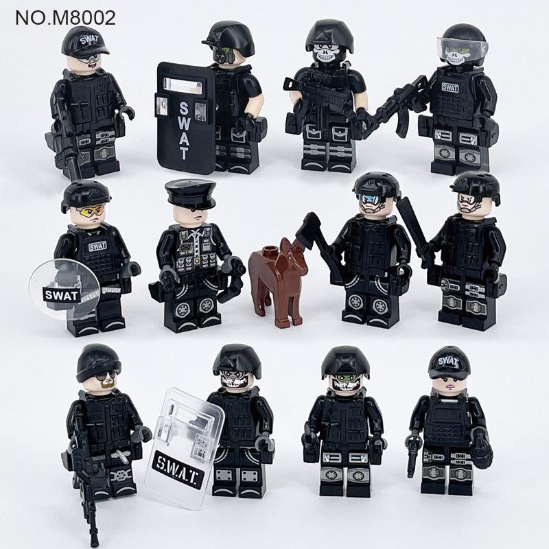 480 City Professional Police Special Police Building Block Small Particles Assembled Children'S Toys