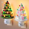 American Standard Plug-in Resin Christmas Tree Wall Sconce Bedside Night Lamp European Living Room Study Christmas Holiday Decor