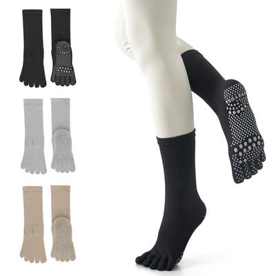 YUMISS Yoga Socks for Pilates and Yoga Socks Cotton Material for Free Toe and Perfect for Air Sizes Sportswear for and Training One Solid and Non-Slip