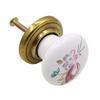 Round Door Knobs Handmade Ceramic Vintage Look Small Furniture Handles For Bedside Tables Bookcase