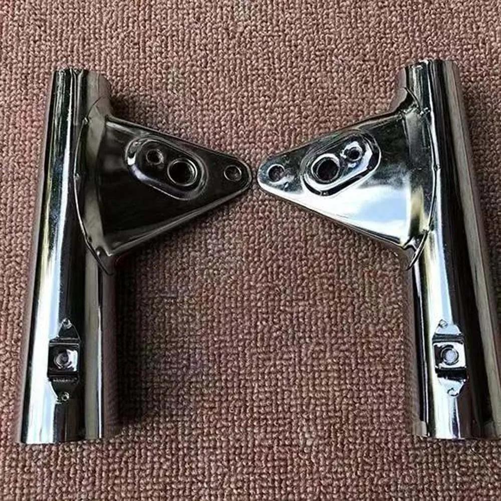 

For Jialing Motorcycle JH70 Retro Locomotive Headlights Bracket Silver Green Black Headlight Mounting Frame срібний