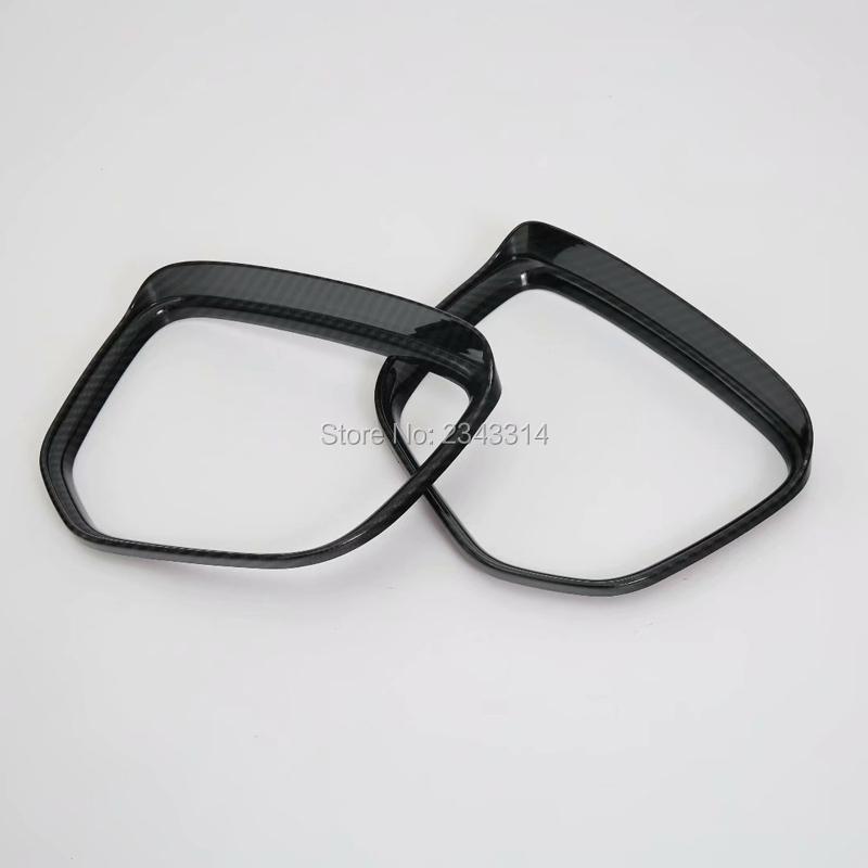 For Mitsubishi Outlander 2016-2018  Car Rearview Mirror Covers Rain Eyebrow Frame Board Rainproof Protection Car Accessories
