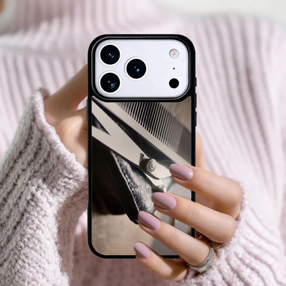Barber Scissors Hairstylist Salon Phone Case For Apple iPhone 17 Air 16E 15 14 Plus 13 12 11 Pro Max Mini Funda Cover