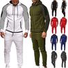 Set Men Tracksuit Hoodie Bottoms Pullover Trousers Sweatshirts Pants Jogging