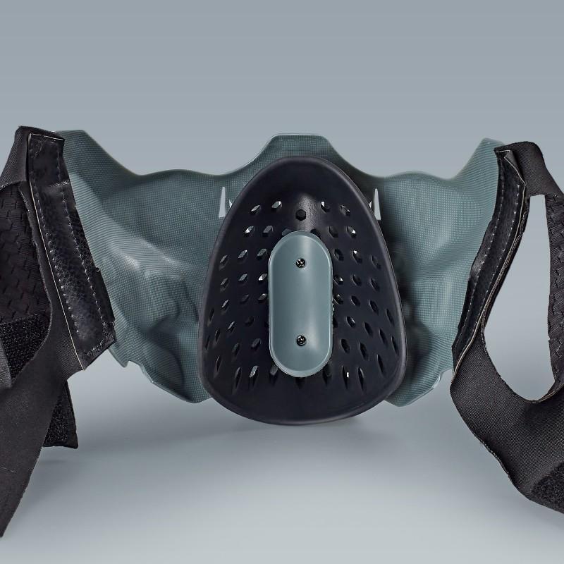 Tactical Half-Face Silicone Mask Airsoft Paintball CS Game Protective Gear Cyberpunk Style