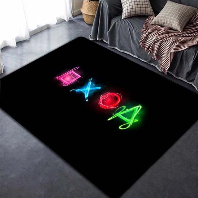 Gamer-Controller-Teppiche, rutschfeste Bodenmatte, Fußmatten, Home Runner-Teppich für Schlafzimmer, Indoor- und Outdoor-Kinderspielmatte