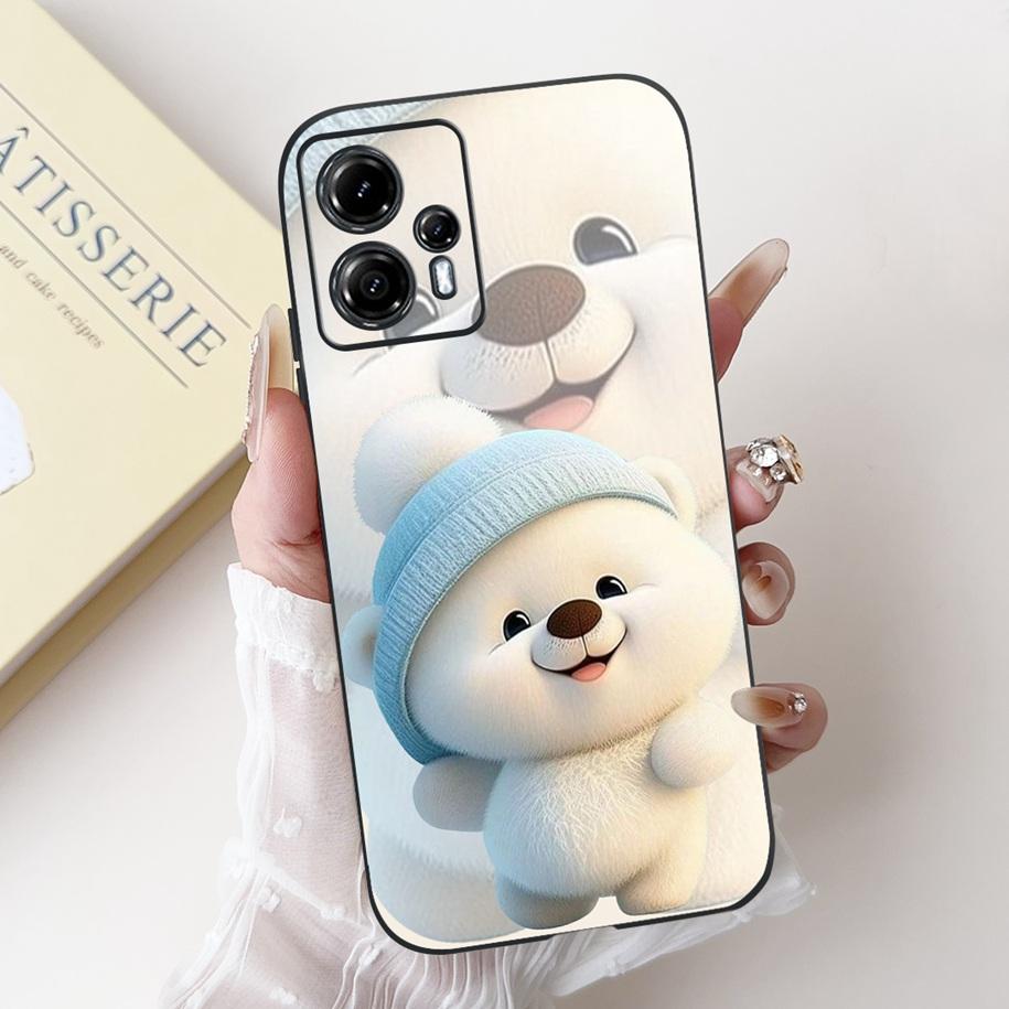 For Motorola Moto G13 G23 Case Lovely Panda Daisy Painted Cover Soft Silicone Phone Case For Moto G23 G 13 MotoG13 MotoG23 Coque
