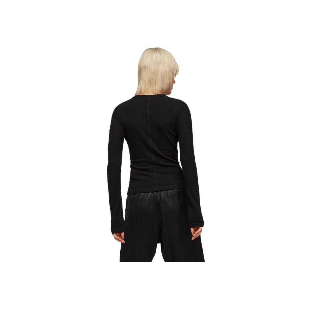 Adidas x Y-3 Fitted Long-Sleeve Tee Black Women Tops HY1251