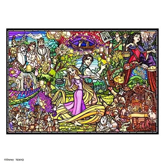 1000 Piece Jigsaw Puzzle Tangled Story Stained Glass [Pure White] (51x73.5cm)