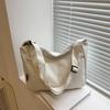New Summer Popular Large-capacity Simple Casual Solid Color Shoulder Crossbody Fashion Class Commuter Tote Bag