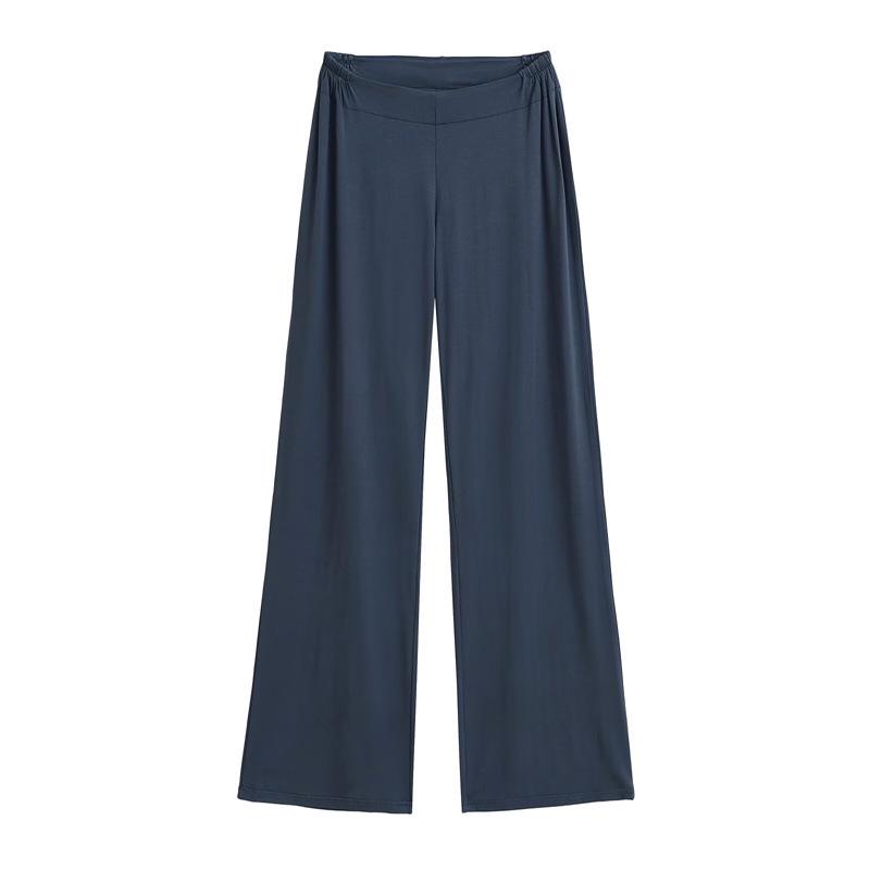 V-Waist Wide-Leg Casual Pants for Women - Summer Comfort Yoga and Lounge Wear