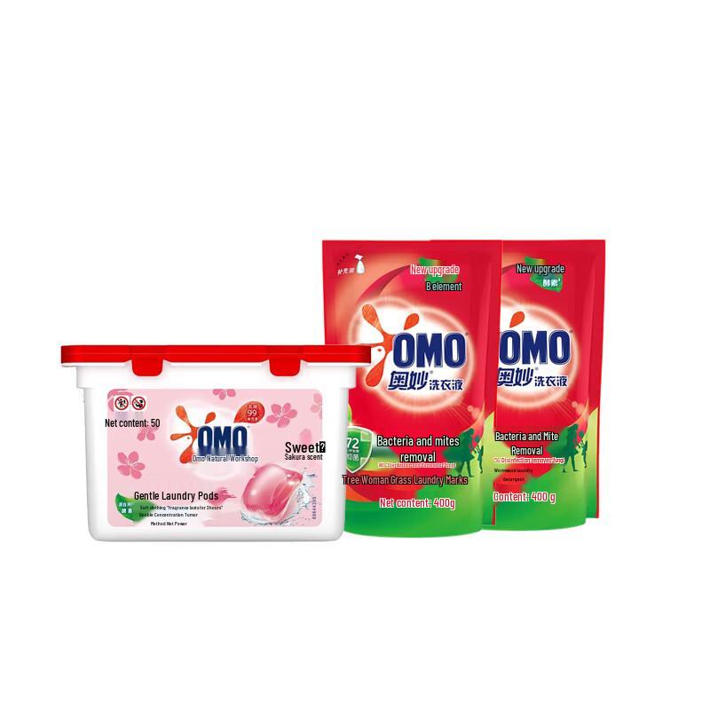 OMO Sakura Scent Laundry Pods & Detergent Pack