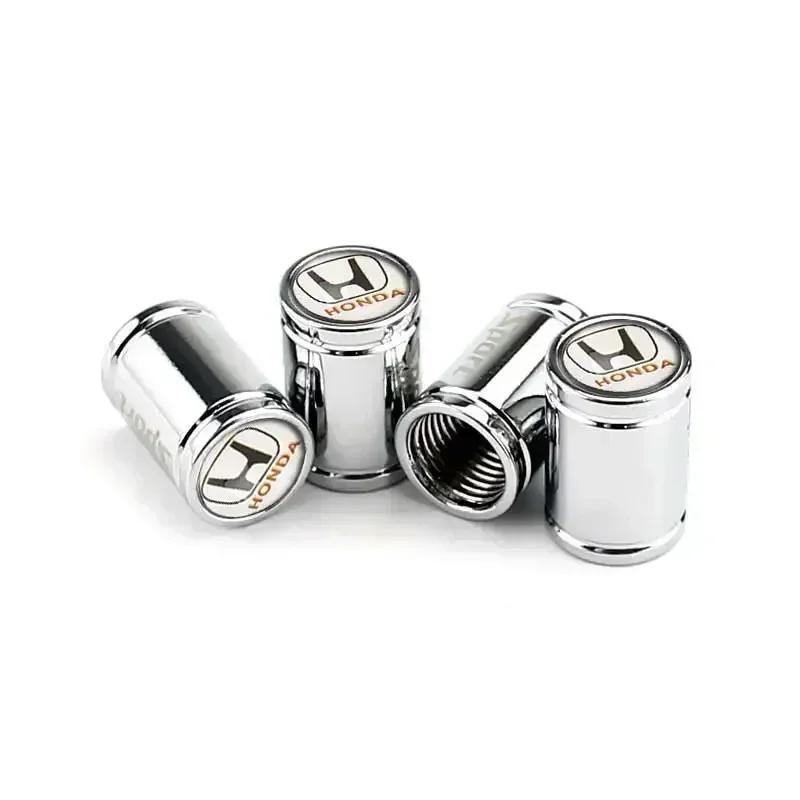 4pcs Car Wheel Tire Valve Cap Cover for Honda Civic FIT CRV Accord Jazz HRV Stepwgn Prelude Insight Odyssey CRZ 2025 Accessories