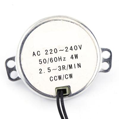 1 pz 220 240V AC Motore Sincrono Motoriduttore 4W Orario Antiorario(2.5 3GIRI/MIN)