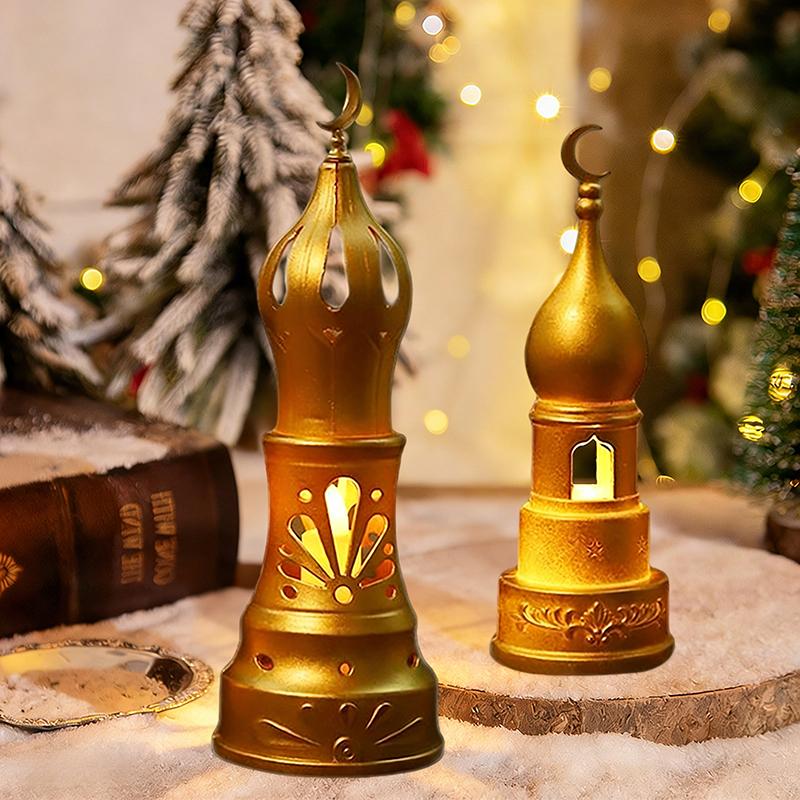 Ramadan Dekorationen Kerzenlampe 2026 Eid Mubarak HängeLaterne Muslimisches Geschenk Ornament Ramadan Mond und Sterne Nachtlicht