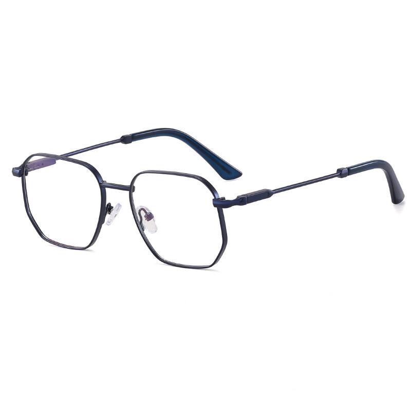 Classical Blue Lightweight Blocking Reading Eyeglasses Female Male Stylish Metal Spring Hinge Eyewear Optical Presbyopia Glasses
