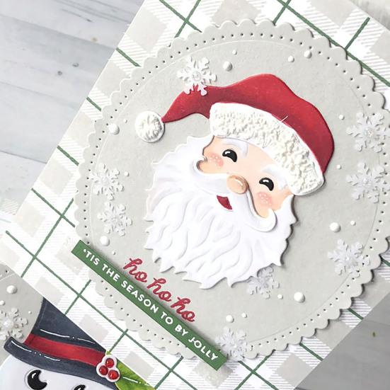 Christmas Santa Claus Shape Cutting Die Holiday Greeting Paper Card Craft Mold