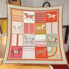 New Summer Air-conditioned Room Warm Square Scarf French Fashion Women's Shawl Gift Fashion Trend Headscarf