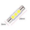 T6.3x28mm LED 3SMD 5050 Fits 28mm/29mm White/White Vanity Visor Room Lamp/Mirror Light/Reading Light/Dome Light,10pcs
