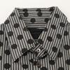 DIESEL BlackGold Black Dot X Stripe Long Sleeve Shirt Tops 44 blackUsed