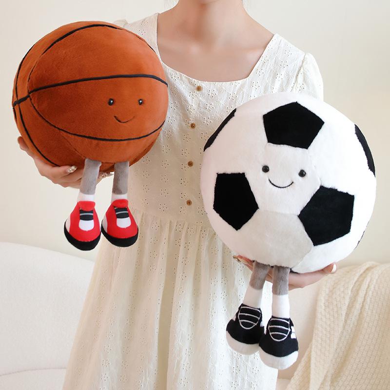 Multisport Plush Doll Pendant: Basketball, Football, Volleyball, Badminton, Rugby, Baseball, Tennis