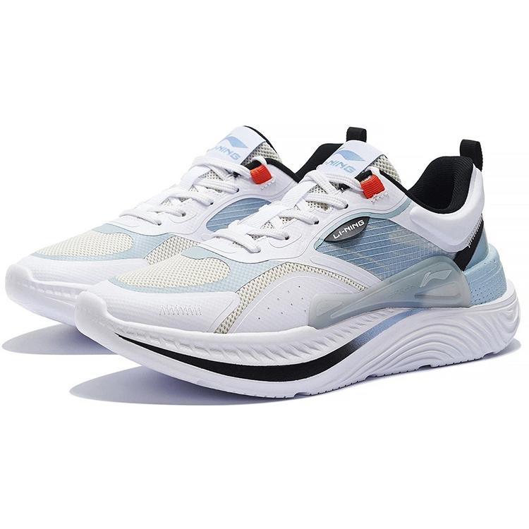 Li Ning Fabric Cushioning Slip Resistant Abrasion Resistant Breathable Low Top Casual Shoes Men's AGLS175-1