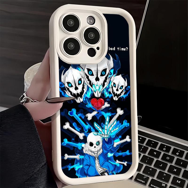 Handyhülle für iPhone 17 Air 16E 15 16 Pro Max U-Undertale S-Sans Hülle 14 Plus 13 12 Mini Weiche Schale Silikon Fundas