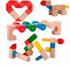 Polish Magnetic Wooden Blocks kooglo 50 pcs
