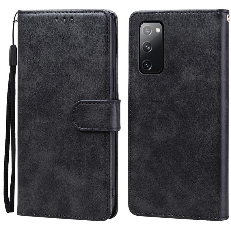For Samsung S20 FE Case S20+ Ultra Leather Flip Case on For Fundas Samsung Galaxy S 20 FE S20FE G780F Phone Case Wallet Cover