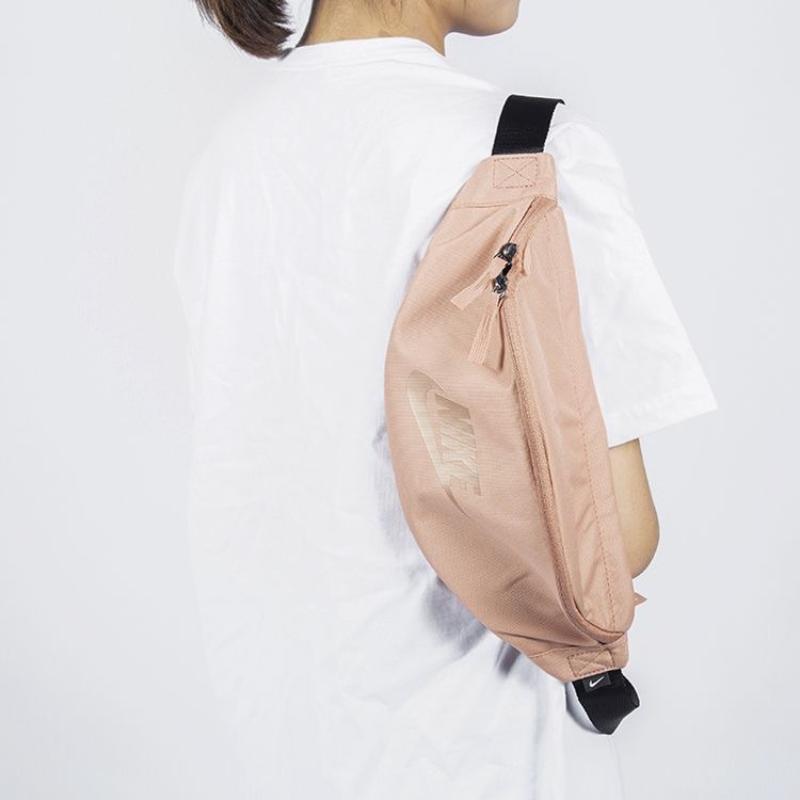 Nike Canvas Crossbody Bag Sling Bag Fanny Pack Unisex Nude Pink Casual CK0981-605