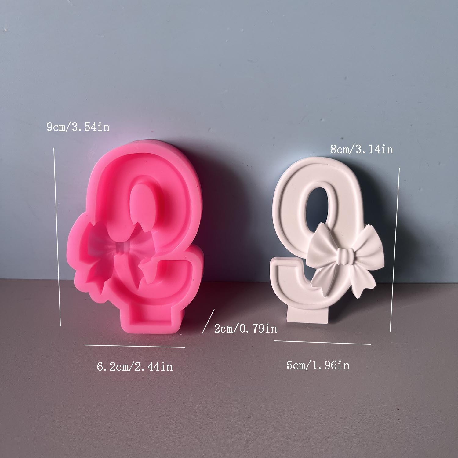 

Силиконовая форма для цифровой вставки банта, вставка для подсвечника, гипсовая форма, формы для торта