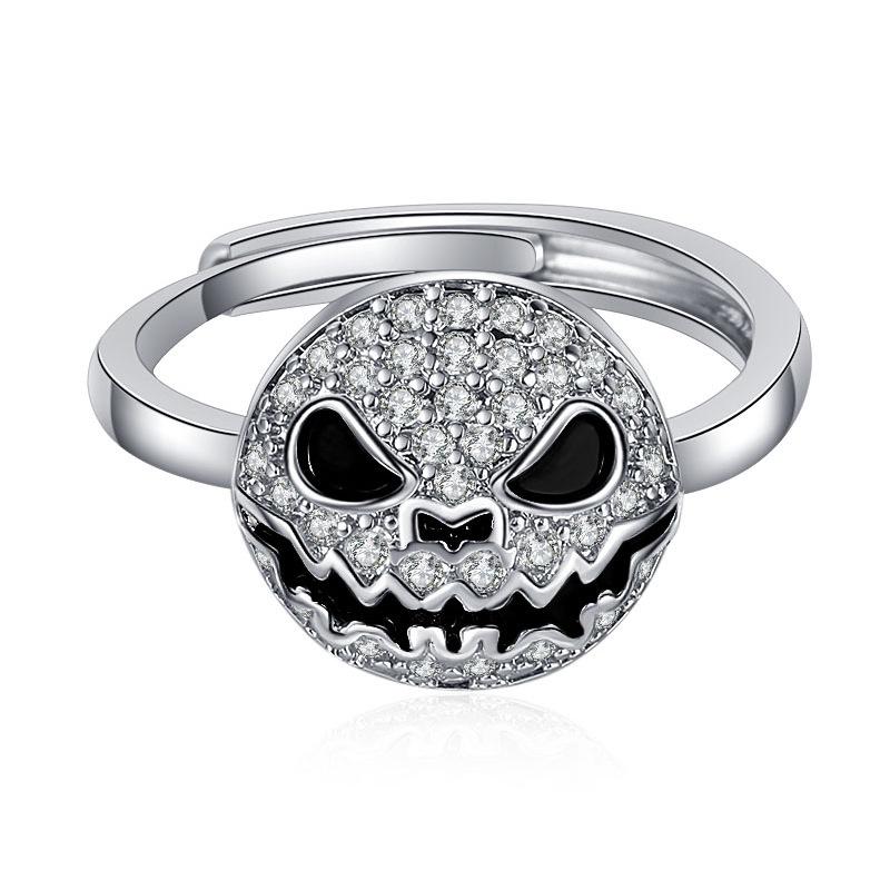 

Горячая продажа хип-хоп эмоции Хэллоуин ожерелье дизайн в Европе и Америке круглый комплект ювелирных изделий кольца