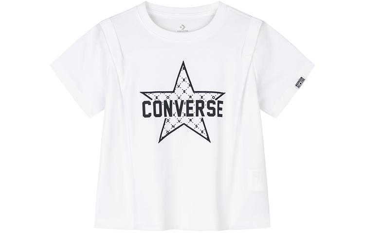 Converse T Shirt Pure White Teenagers CV2422055GS-002 L